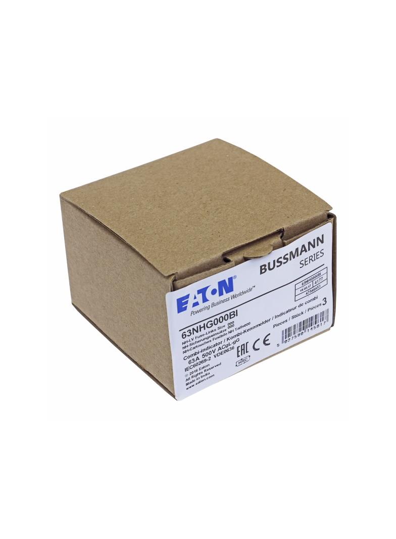 63NHG000BI Wkładka NH 63 500V GL/GG rozmiar 000 63NHG000BI EATON