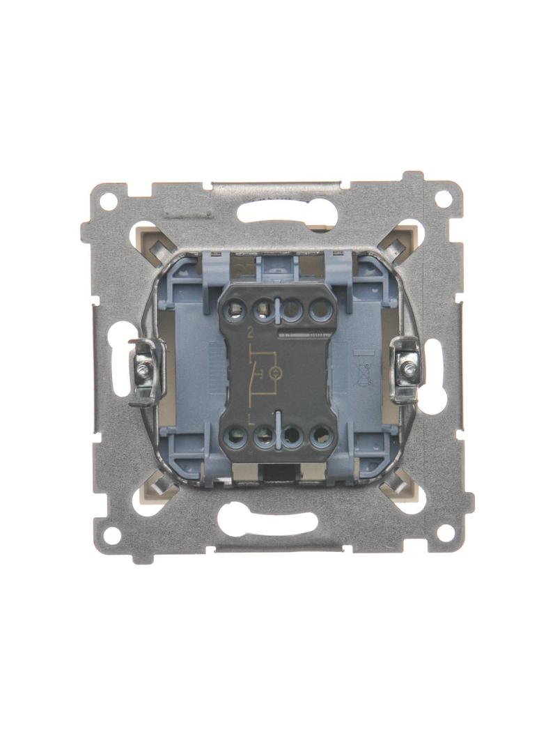 Simon 54 Przycisk „światło” z podświetleniem LED 16A z. śrub. kremowy