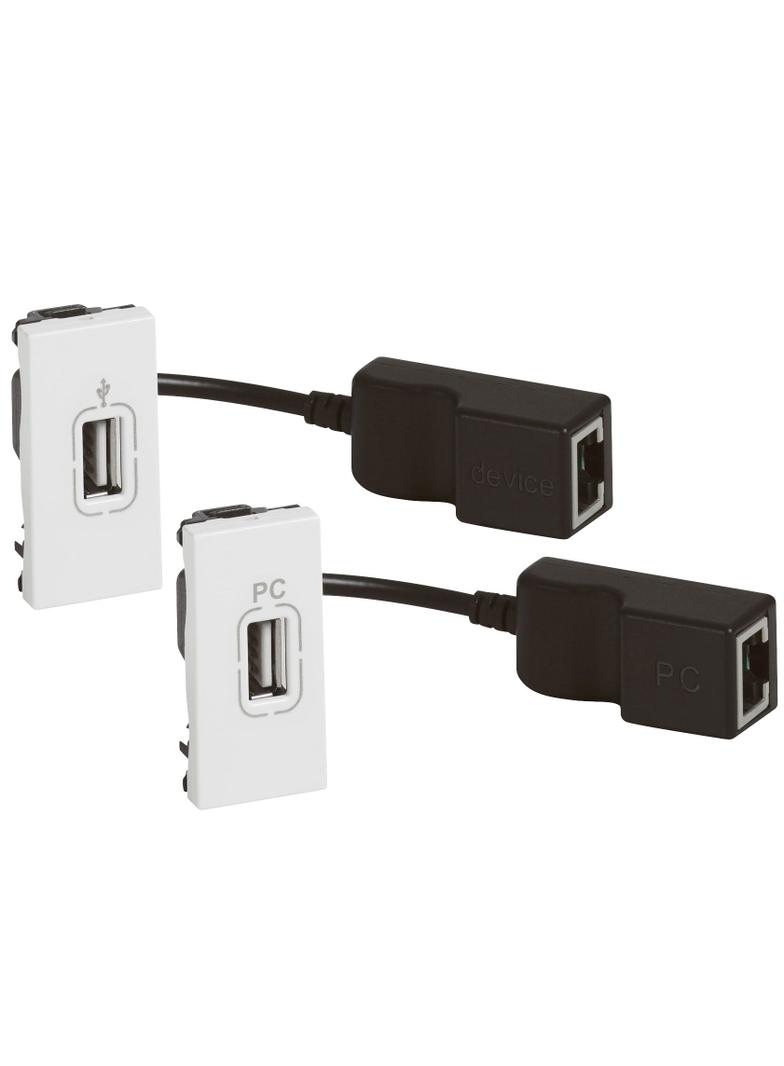 Mosaic - Wzmacniacz Sygnału Usb - 1 Modułowy - Biały 078748 LEGRAND
