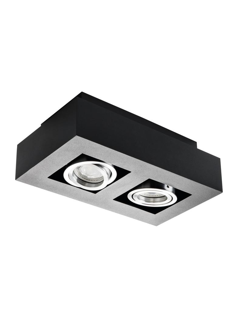 Oprawa punktowa sufitowa GU10 2x50W STOBI DLP 250-B czarna 26832 KANLUX