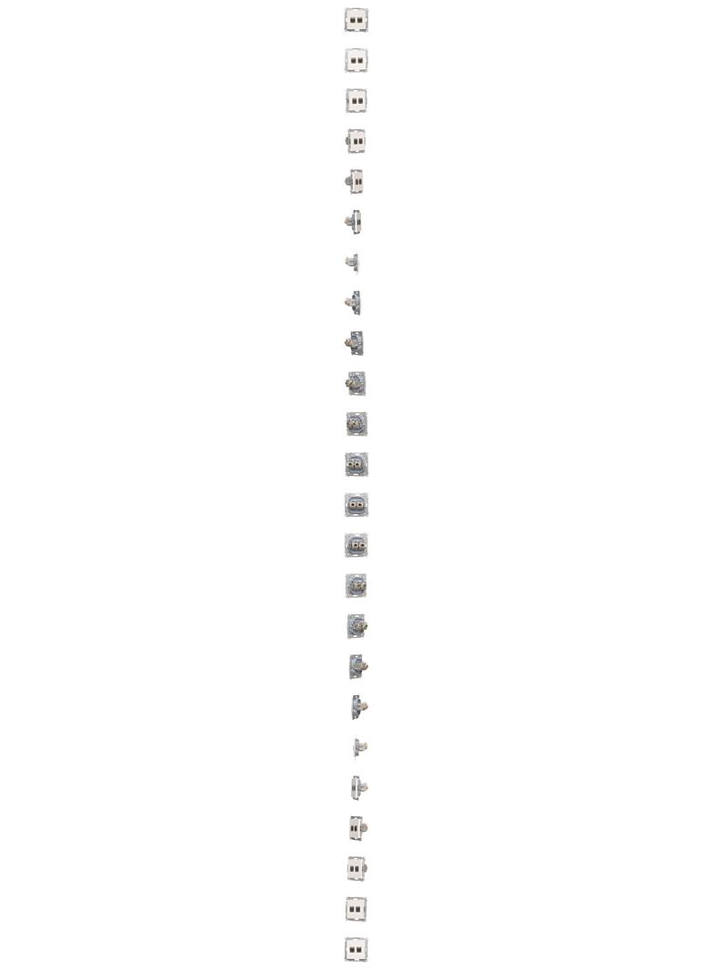 Simon 55 Gniazdo komputerowe podwójne RJ45 kategoria 6 ekranowane z przesłoną przeciwkurzową Biały mat T62E.01/111 KONTAKT