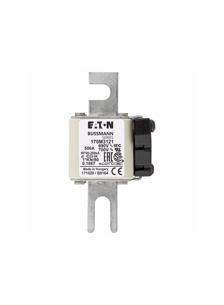 500A 690V 1*KN/80 aR INDICATOR FUSE Wkładka szybka 500A AC 690V compact DIN 1 45x59x104 mm 170M3121