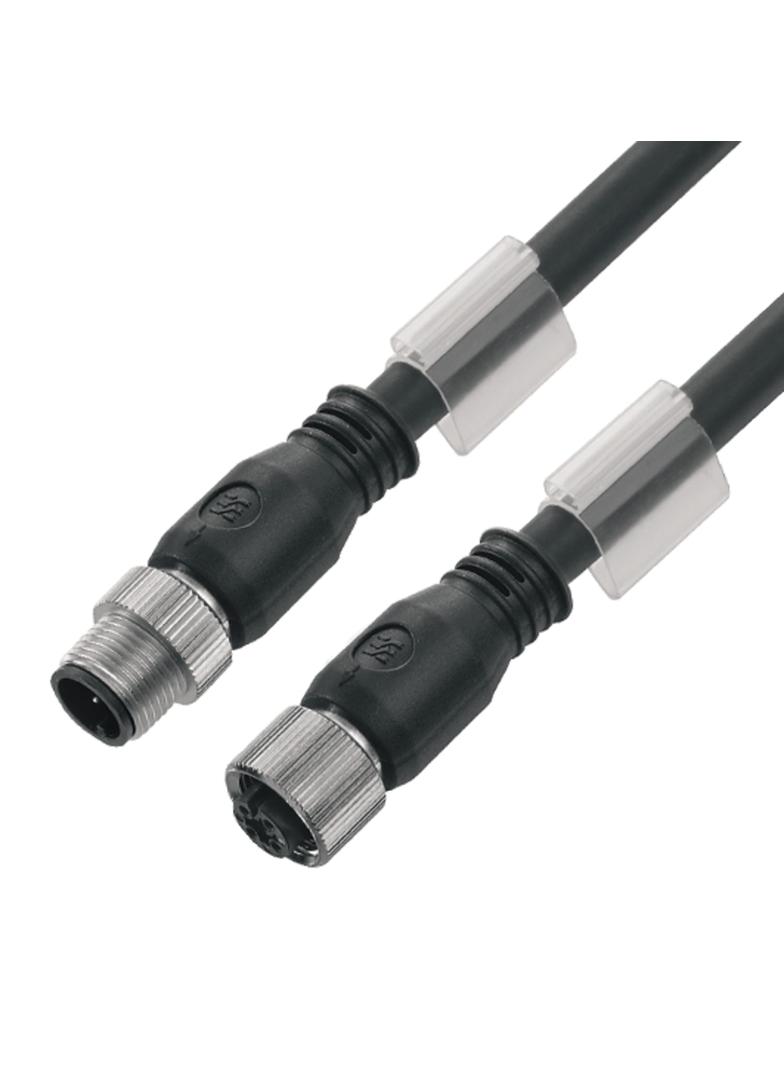 SAIL-M12GM12G-4S1.5U Przewód czujnika-siłownika (zmontowany), Kabel połączeniowy, M12 / M12, Liczba biegunów: 4, Długość kabla: 1.5 m, złącze męskie, proste - złącze żeńsk /1szt. 1058500150 WEIDMÜLLER