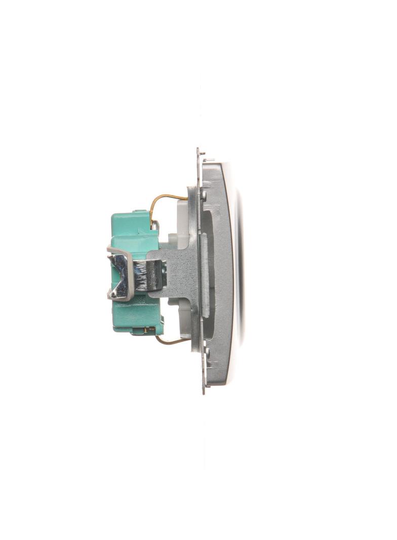 Simon Basic Gniazdo wtyczkowe z uziemieniem Schuko 16A 250V zaciski śrubowe srebrny mat BMGSZ1.01/43 BMGSz1.01/43 KONTAKT