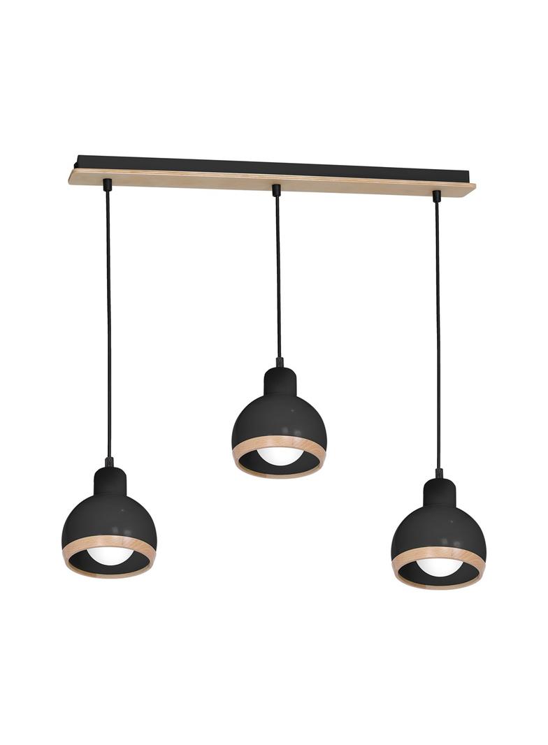 lampa wisząca Oval 3xE27 czarna MLP7046 Milagro