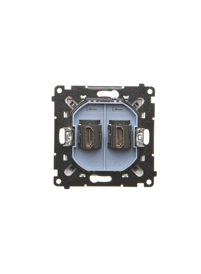 Simon 55 Gniazdo HDMI podwójne Jasnoszary mat TGHDMI2.01/114 KONTAKT