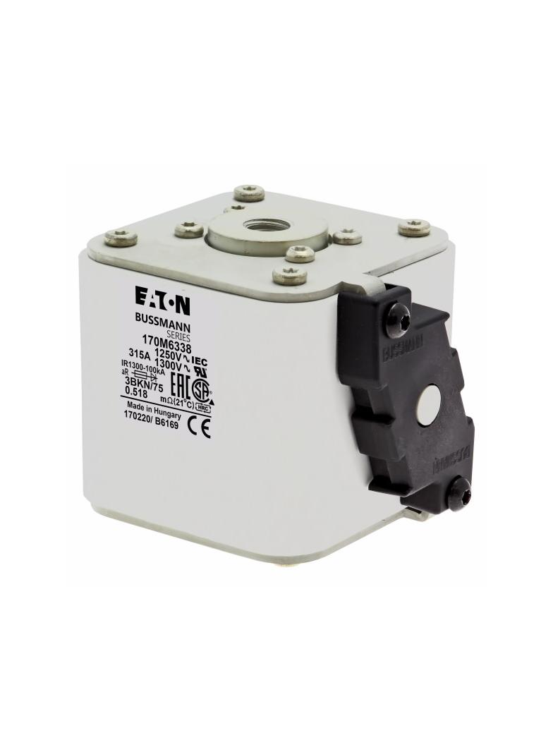 FUSE 315A 1250V 3BKN/75 AR CU Wkładka szybka 315A AC 1250V rozmiar 3 76x92x76 mm aR IEC UL 170M6338