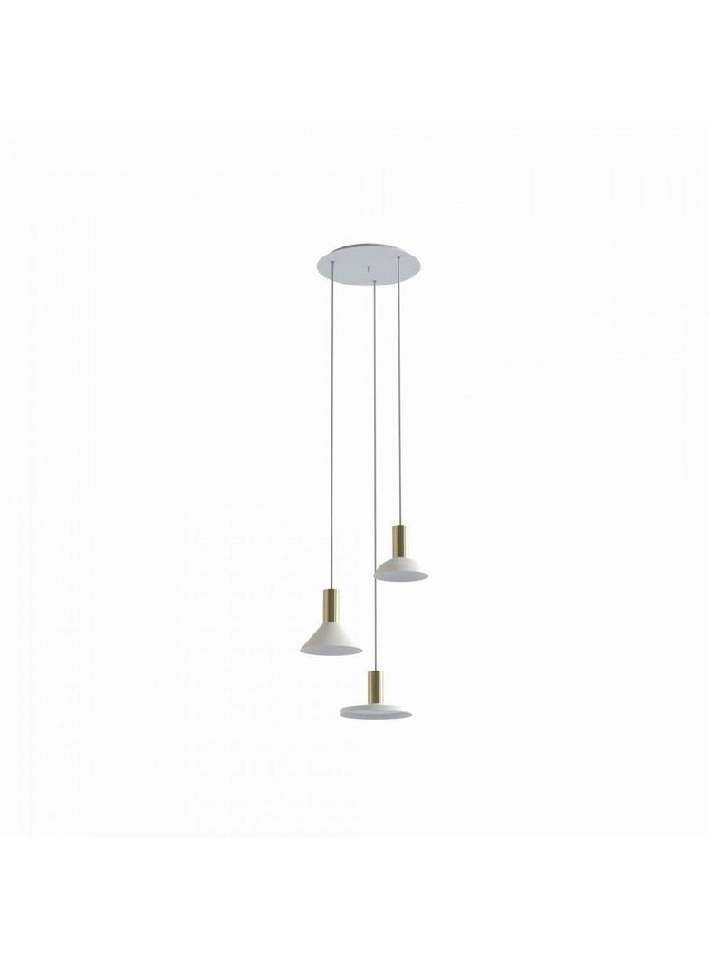 HERMANOS III WHITE/SOLID BRASS