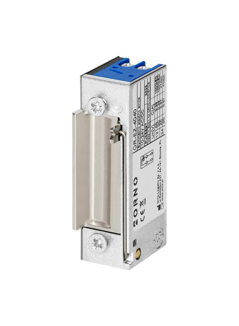 Elektrozaczep symetryczny z blokadą, niskoprądowy, 280mA dla 12VDC