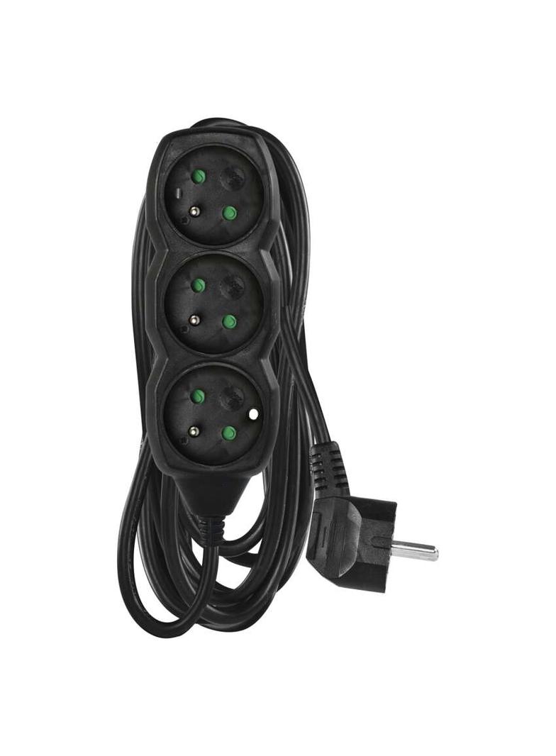 Przedłużacz 3 gniazda 5m czarny PC0315 EMOS