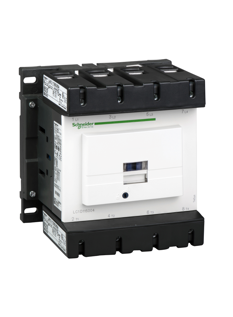 Stycznik mocy TeSys D [AC-3] 200A 4P 4Z cewka 380VAC zaciski skrzynkowe LC1D115004Q5 SCHNEIDER
