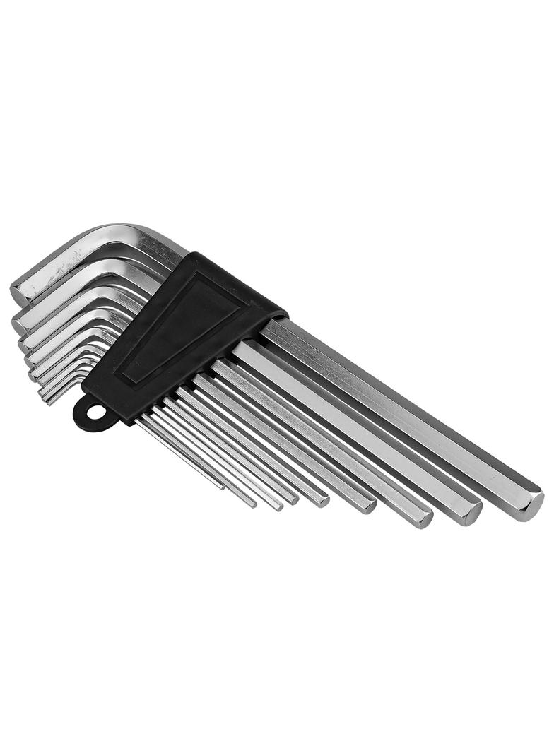 Klucze sześciokątne 1.5-10 mm (długie), zestaw 9 szt.