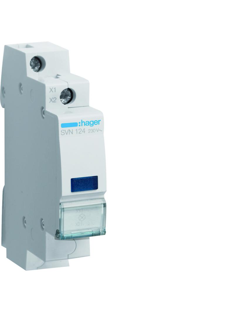 Lampka sygnalizacyjna LED niebieska 230VAC SVN124 HAGER