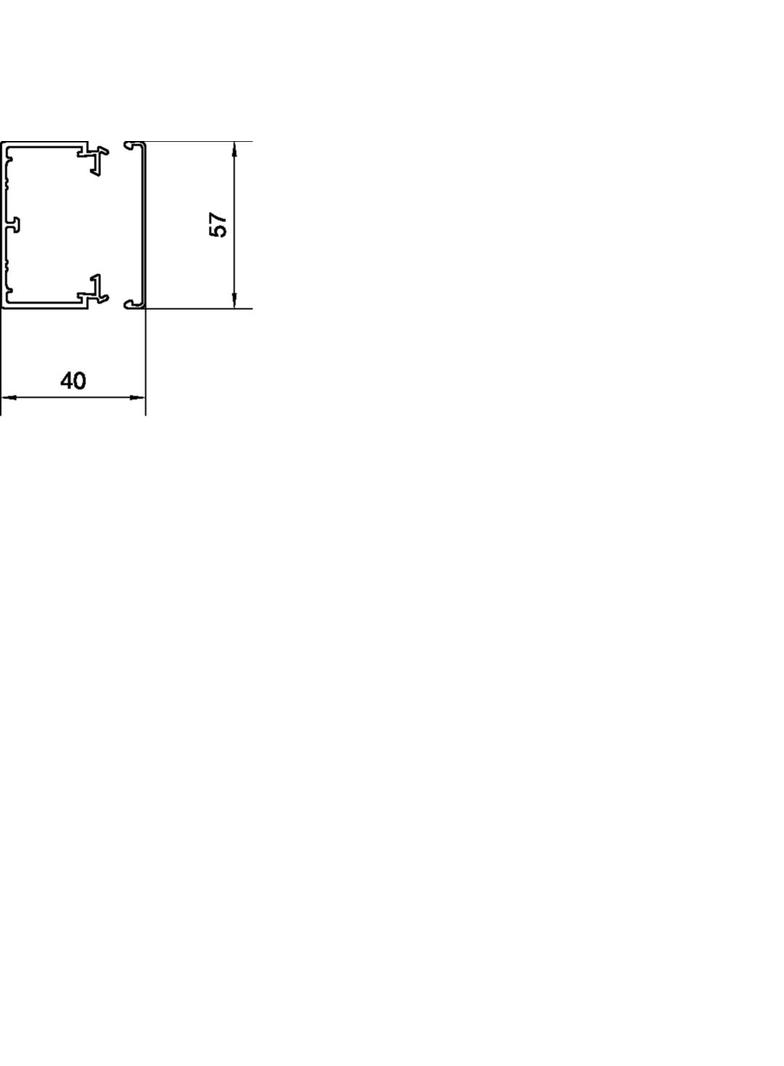 tehalit.LF Kanał elektroinstalacyjny PVC 40x60mm biały LF4006009016 HAGER