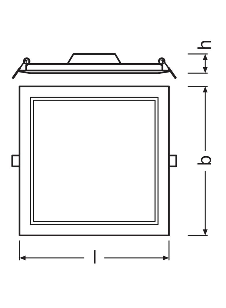 Panel LED Podtynkowy wpuszczany 18W 4000K DOWNLIGHT Slim SQ210 kwadrat 4058075079359 LEDVANCE