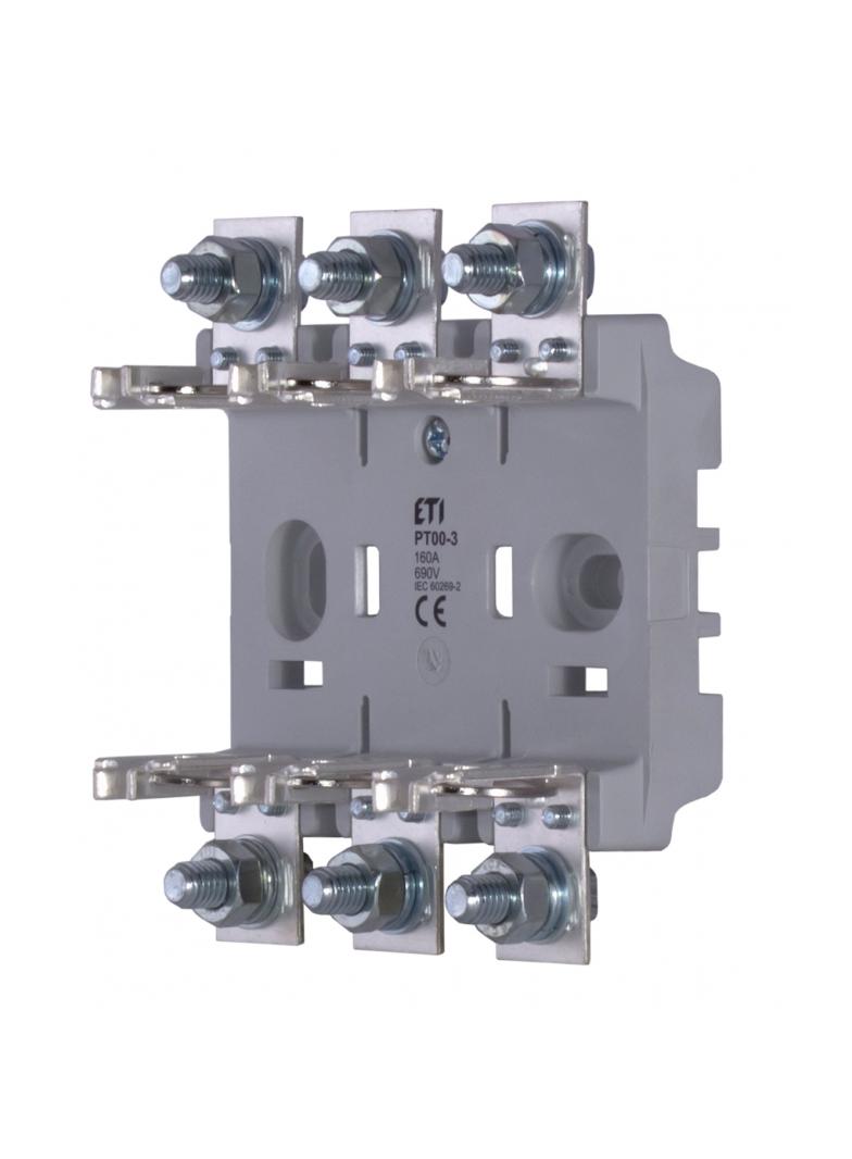 PT 00 P00-P00 3p - Podstawa bezpiecznikowa