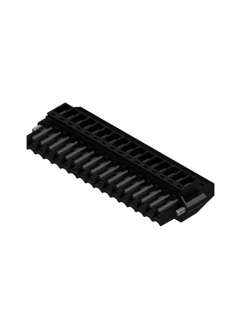 BL 3.50/16/90F SN BK BX Wtyk PCB (złącze wiązki), 3.50 mm, Liczba biegunów: 16, Przyłącze z jarzmem /30szt./ 1639380000 WEIDMÜLLER