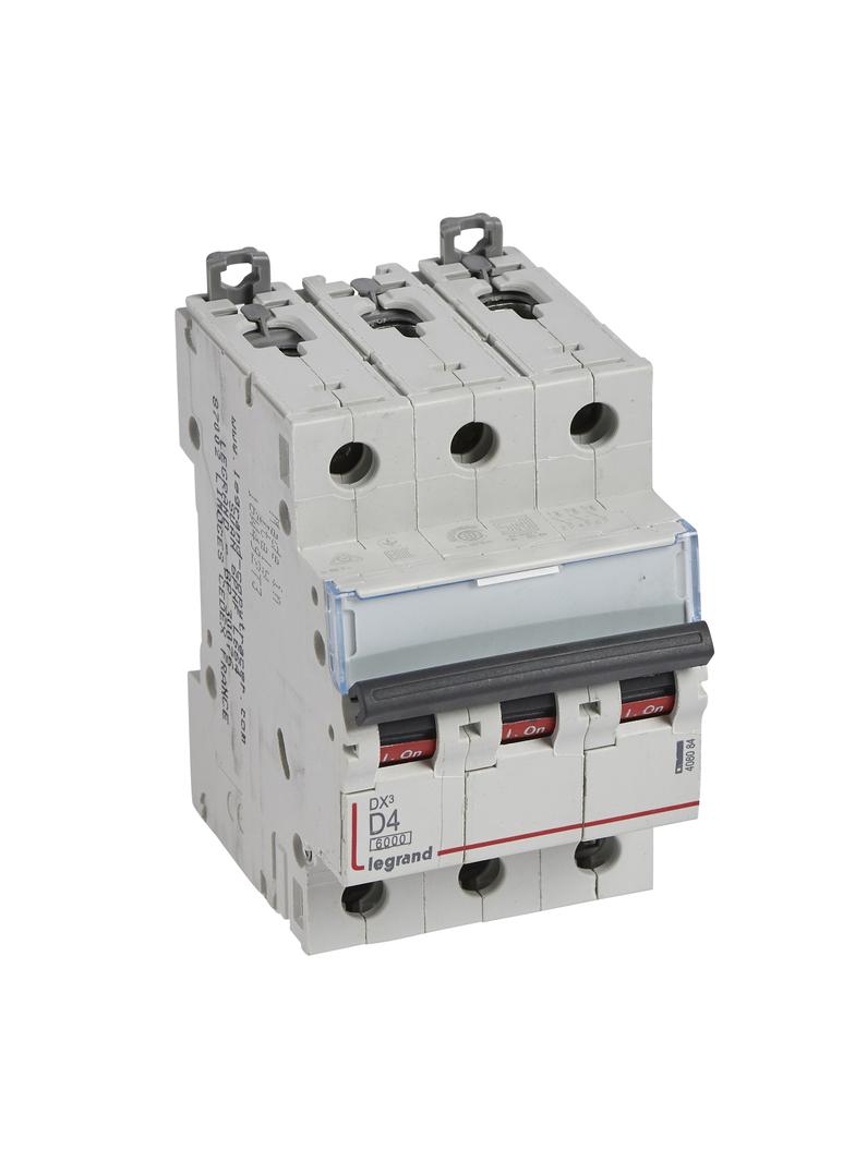 Wyłącznik Nadprądowy S 303 3P D4A 6kA DX3 408084 LEGRAND