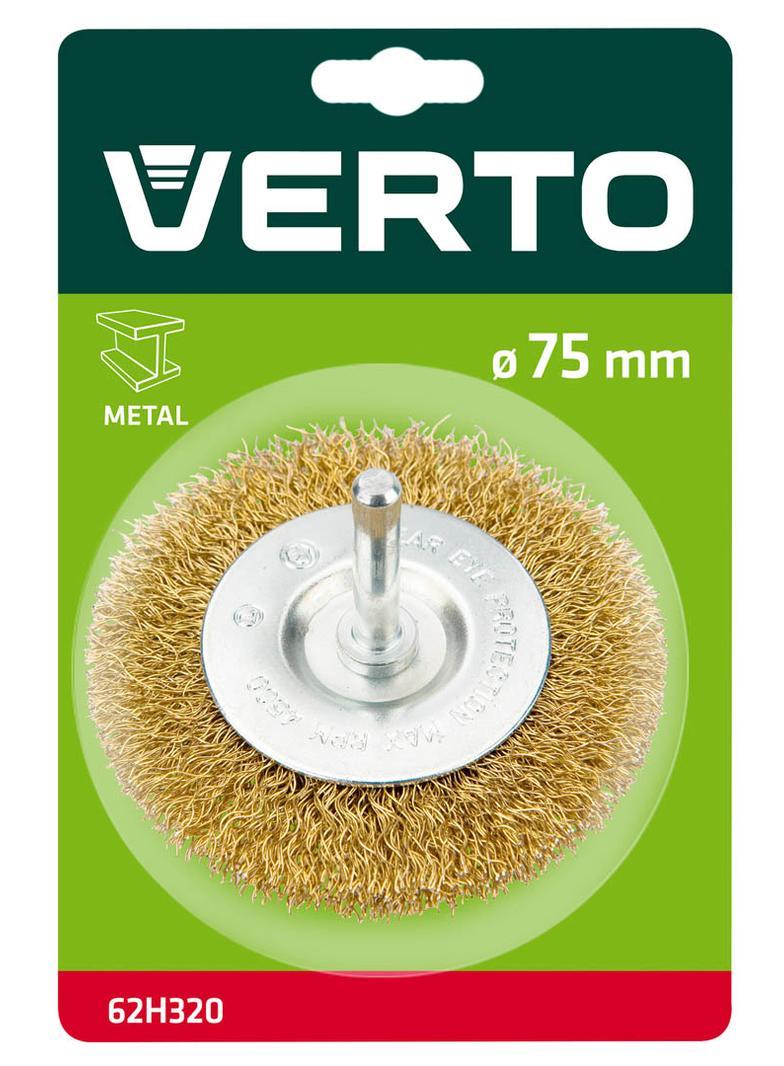 Szczotka druciana tarczowa z trzpieniem 75 mm