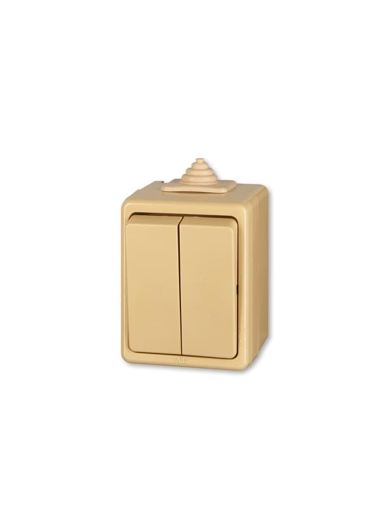 CLASSIC Wyłącznik świecznikowy IP 44  beżowy
