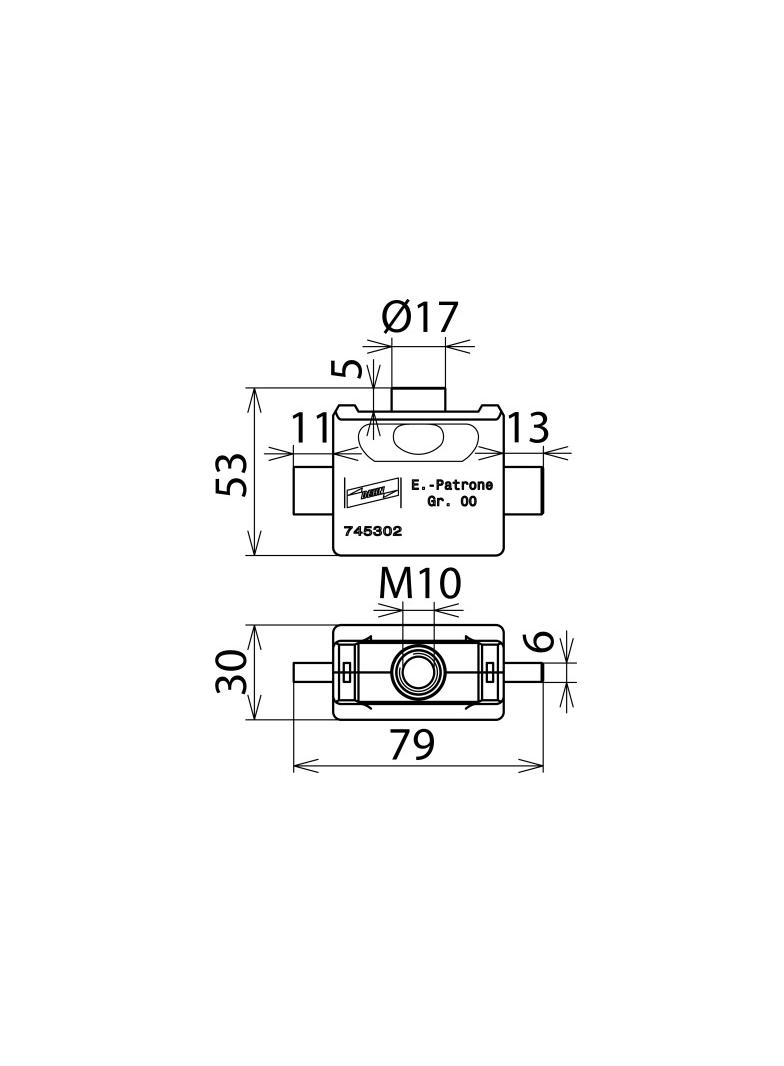 Wkładki uziemiające NH wielk. 00