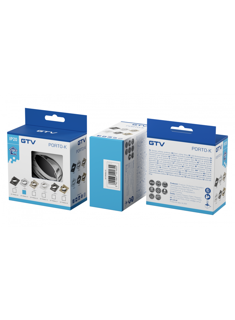 SUFITOWA OPRAWA PUNKTOWA PORTO - K Z REGULACJĄ, ODLEW, I20, CHROM, KWADRAT