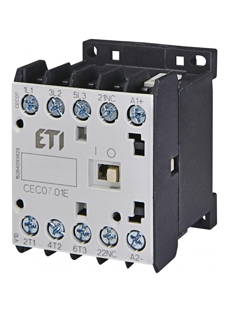 Stycznik silnikowy miniaturowy CEC07.01-110V-50/60HZ 004641059 ETI