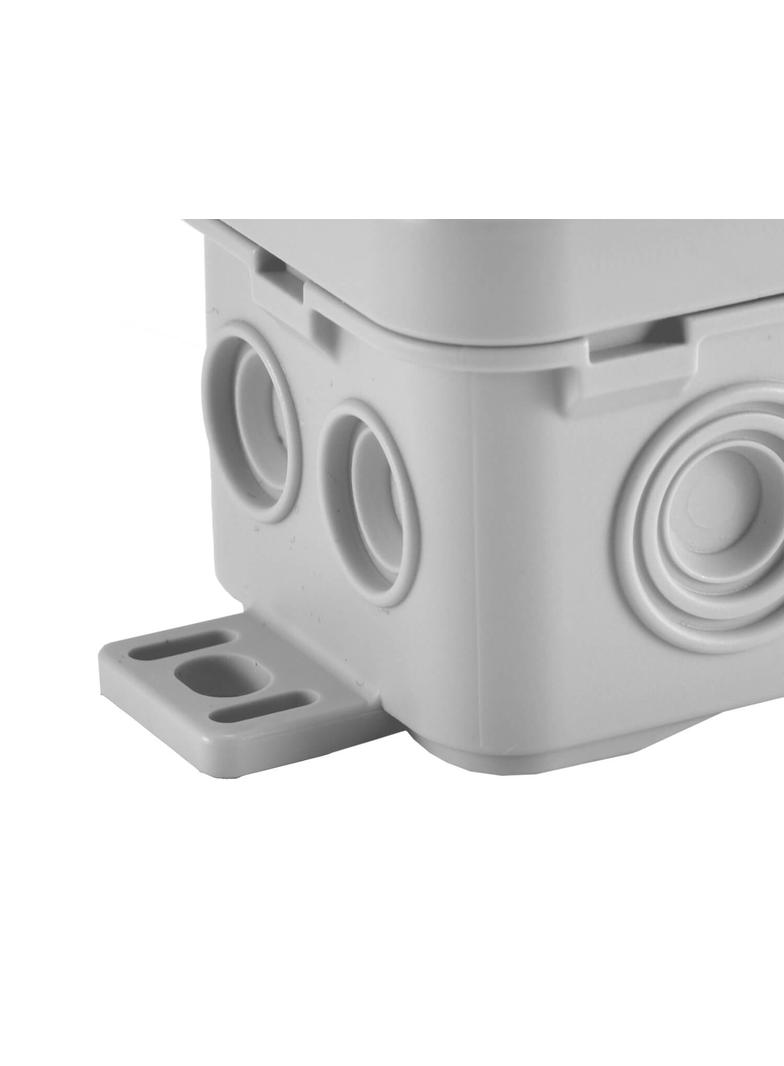 N8 ,  Puszka naścienna z dławicą zintegrowaną, samozatrzaskowa 89*42mm - Seria Fastbox, szary