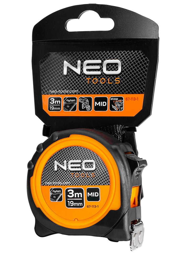 Miara zwijana stalowa 3 m x 19 mm, magnes