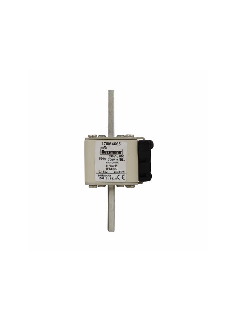FUSE 550A 690V 1FKE/90 AR UC Wkładka szybka 550A AC 690V rozmiar 1 53x69x136 mm aR IEC UL, 170M4665