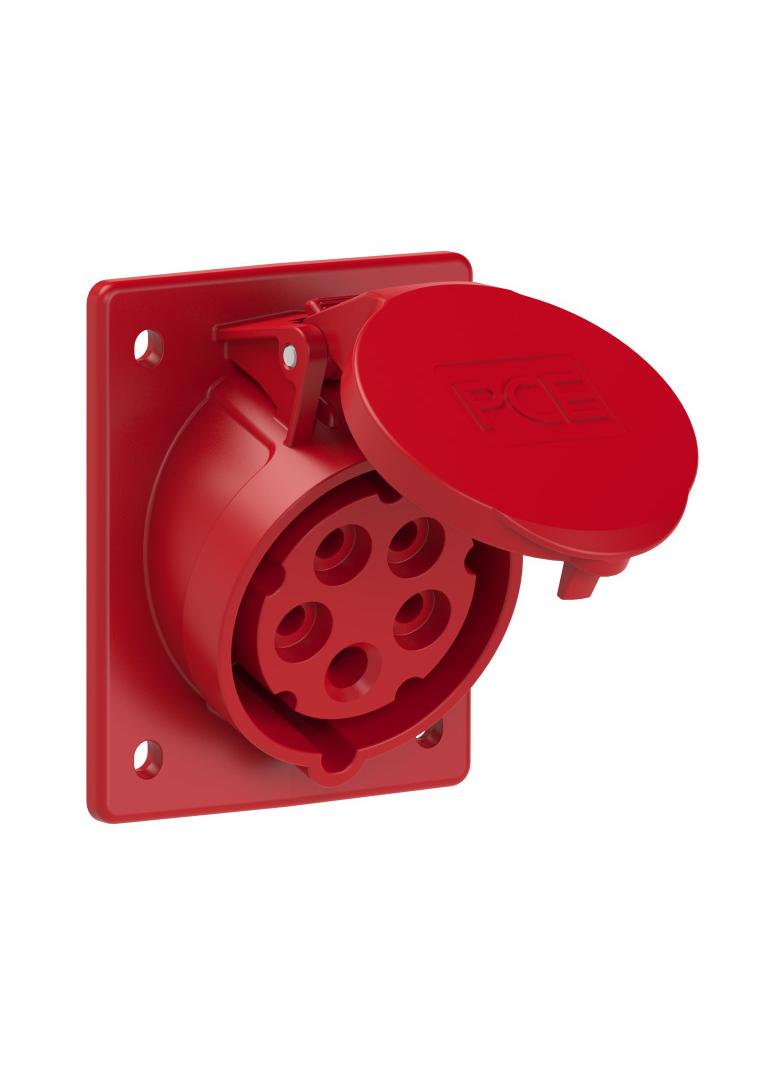 GNIAZDO TABLICOWE SKOŚNE TWIST  16A 400V 3P+Z+N 80x97mm  IP44