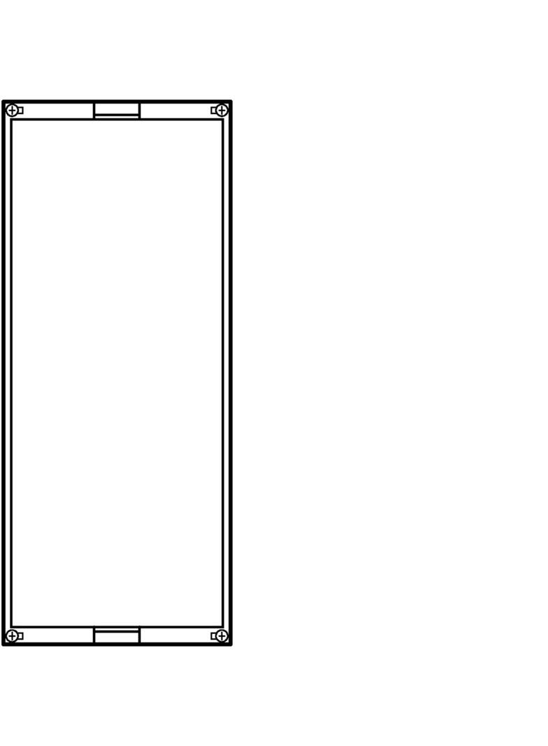 univers N Blok pusty 600x250mm UD41F1 HAGER