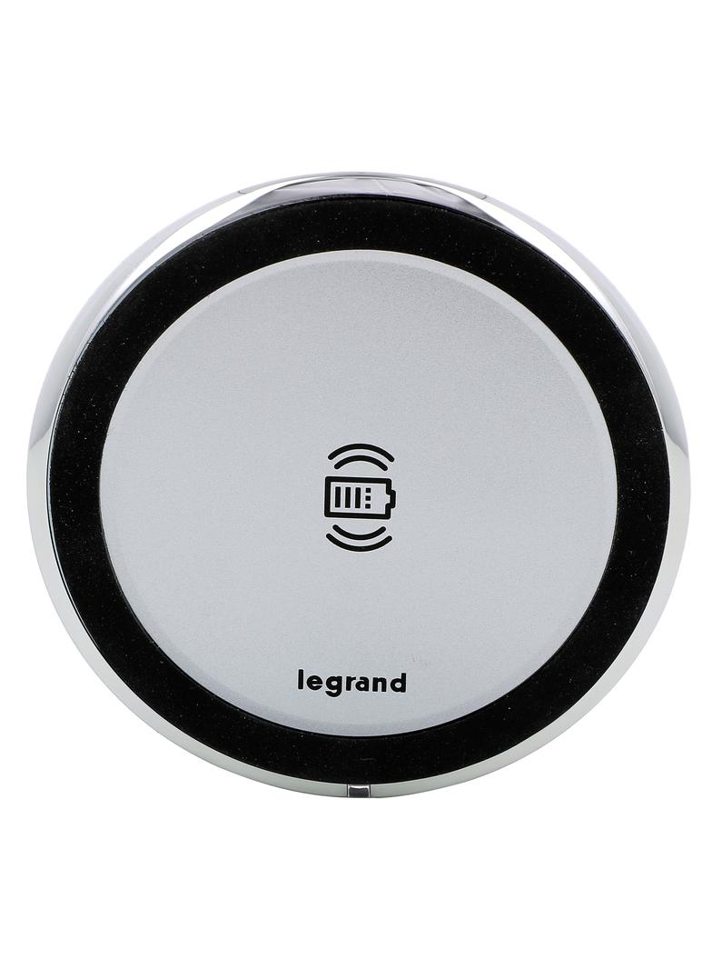 INCARA: DISQ 80 - ŁADOWARKA INDUKCYJNA-1X15W-ALUMINIUM, Legrand