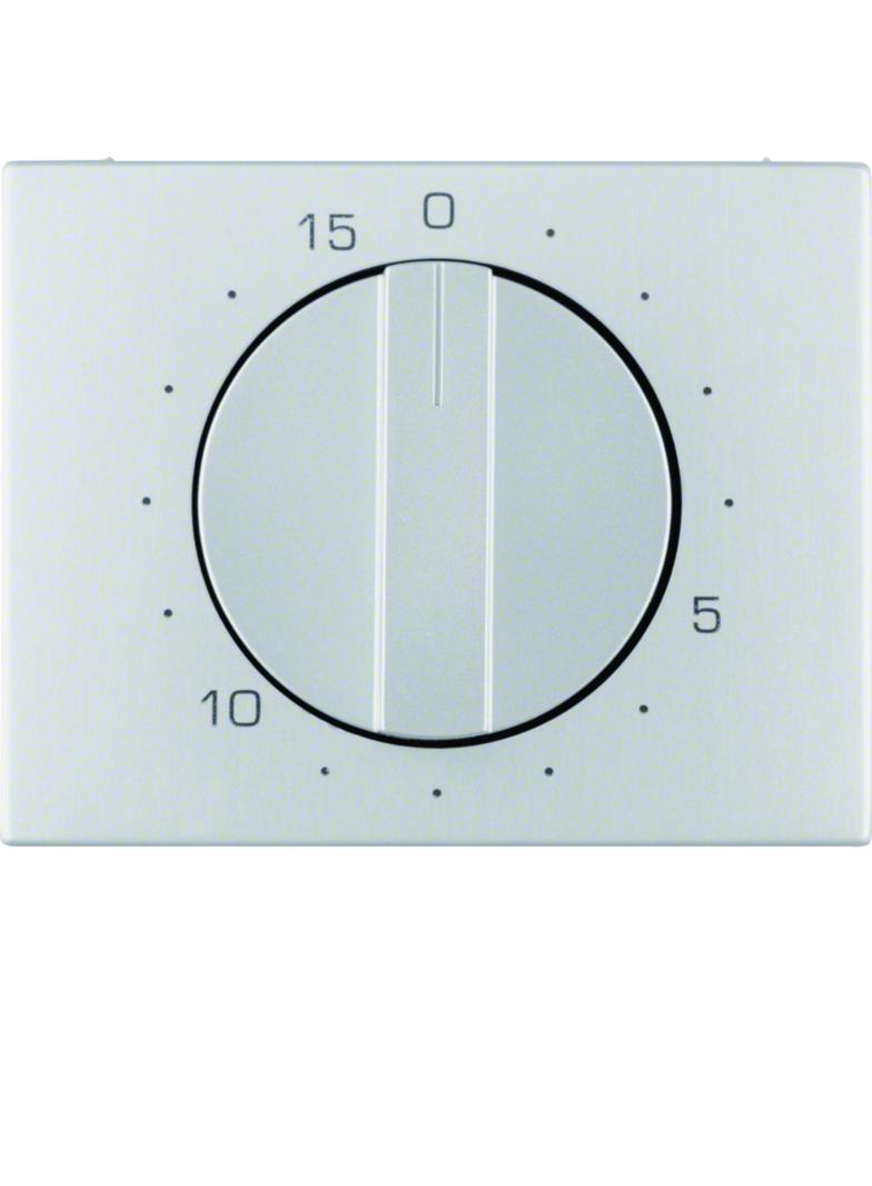 K.5 Płytka czołowa z pokrętłem do mech łącznika czasowego 0-15 min, alu