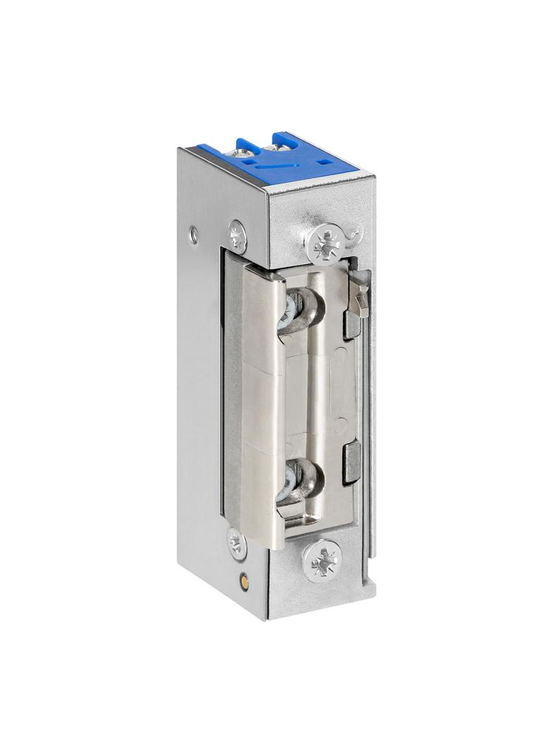 Elektrozaczep symetryczny z blokadą, regulacja zapadki, niskoprądowy, 280mA dla 12VDC