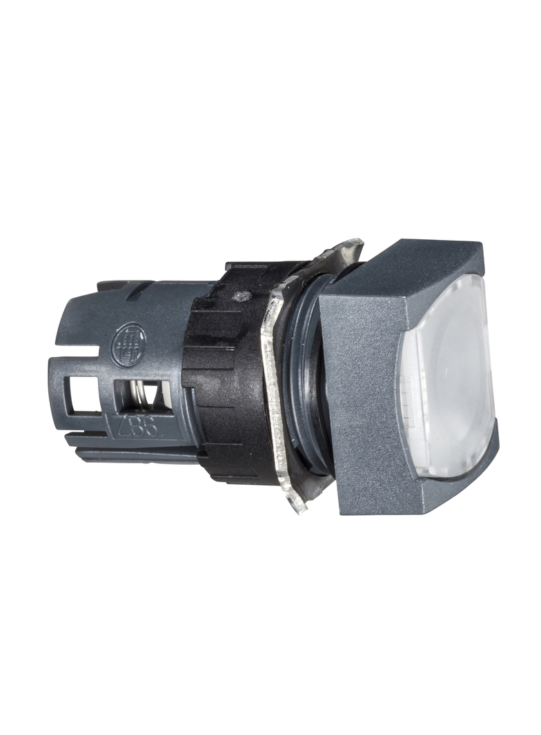Harmony XB6 Przycisk płaski biały push push LED plastikowy kwadratowy ZB6CF1 Schneider