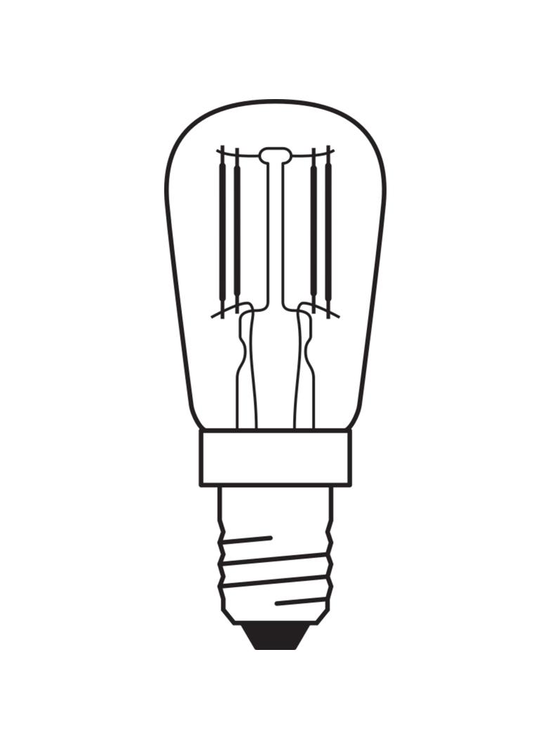 LED T26 25 CL 2,8W 865 230V FIL E14 LEDVANCE