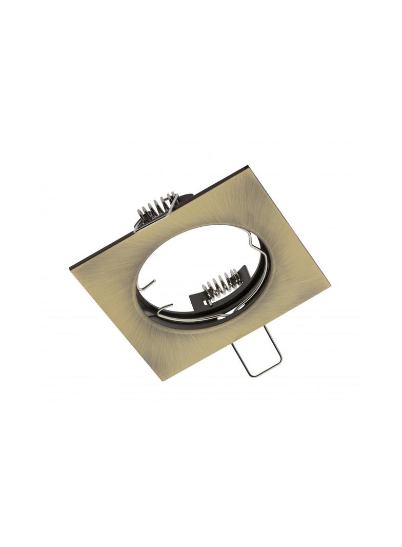 SUFITOWA OPRAWA PUNKTOWA PORTO, ODLEW, IP20,PATYNA, KWADRAT