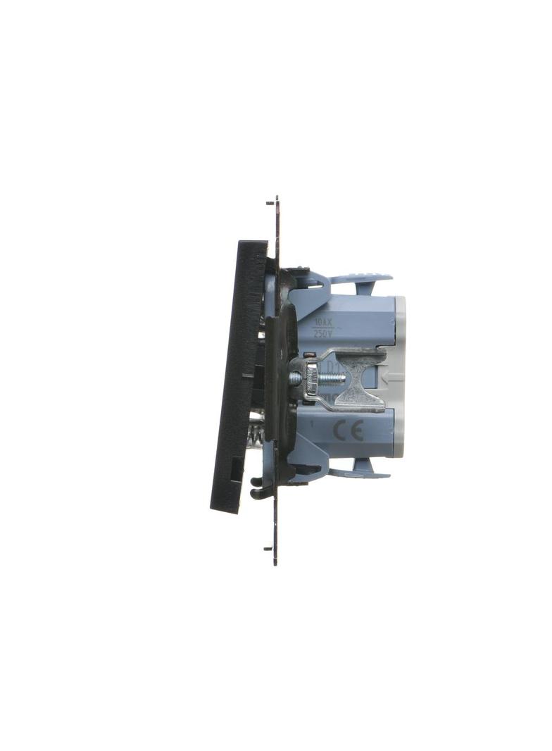 Simon 55 Przycisk zwierny /dzwonek/ szybkozłączka Czarny mat