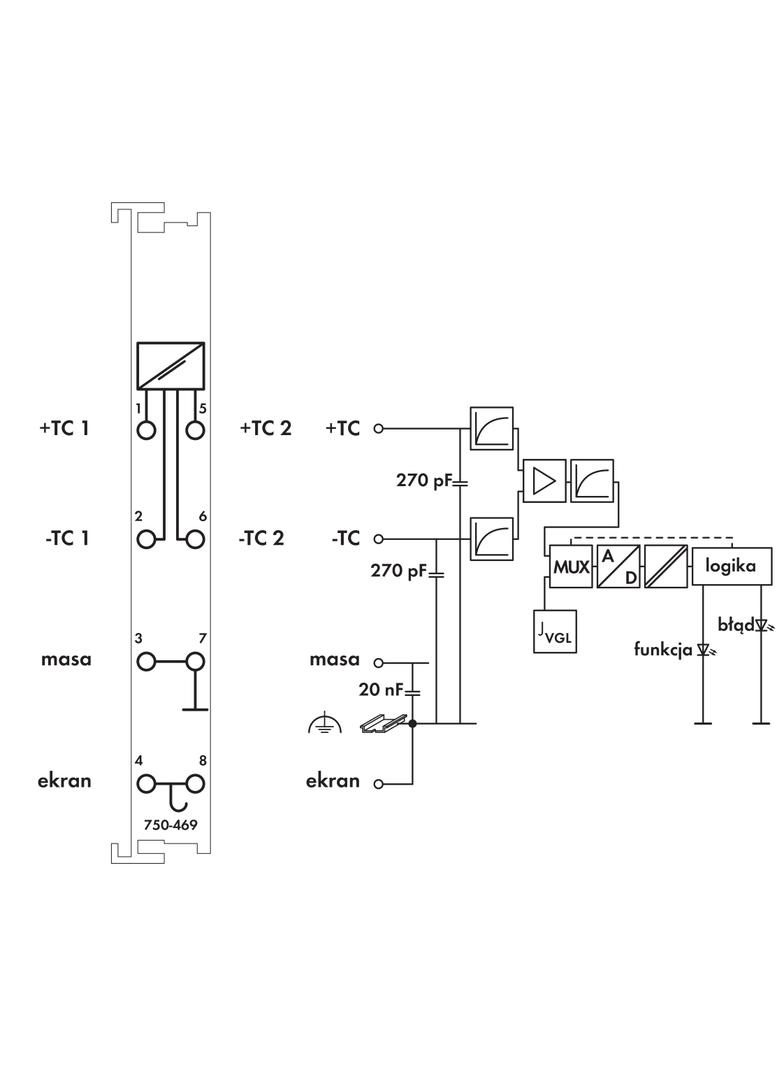 moduł 2AI termopara/J
