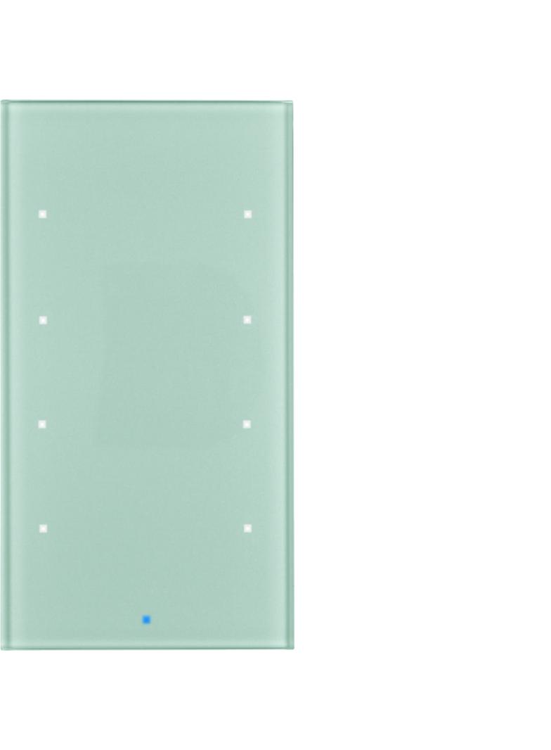 BERKER KNX TS Sensor dotykowy 4-krotny szkło aluminium 75144034 HAGER