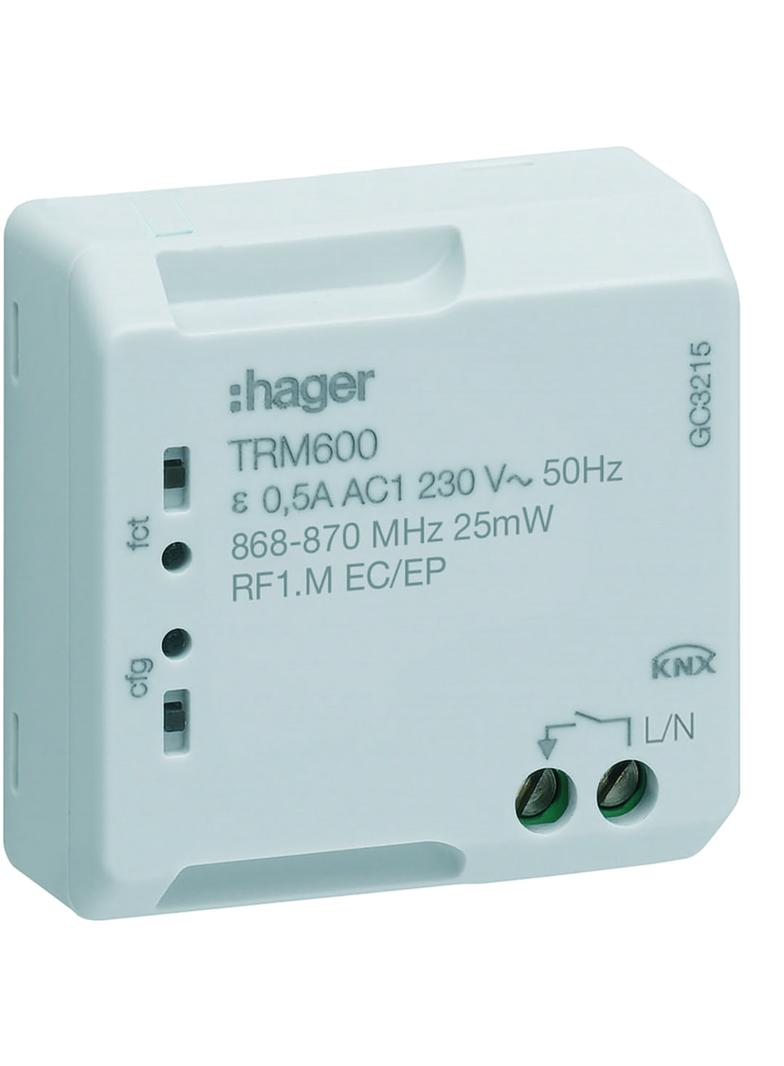 KNX q/e/s Sterownik impulsowy 1-krotny TRM600 HAGER
