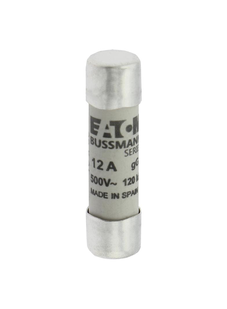 CYLINDRICAL FUSE 10 x 38 12A GG 500V AC Wkładka cylindryczna 10 x 38mm 12A GG 500V AC C10G12 EATON