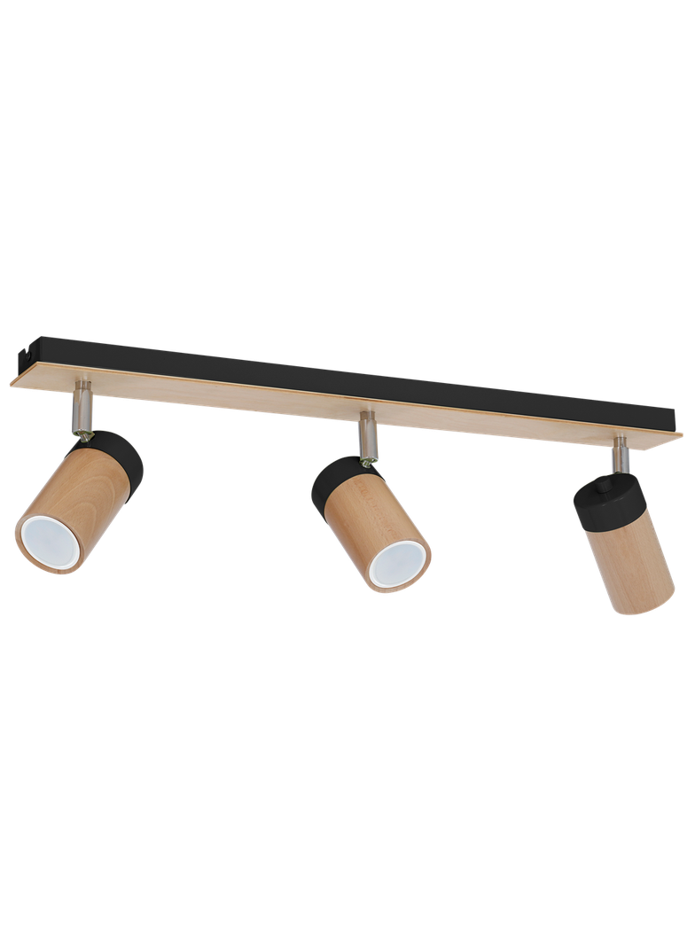 Milagro plafon (reflektorki) Baron Black 3xGU10 MLP9015
