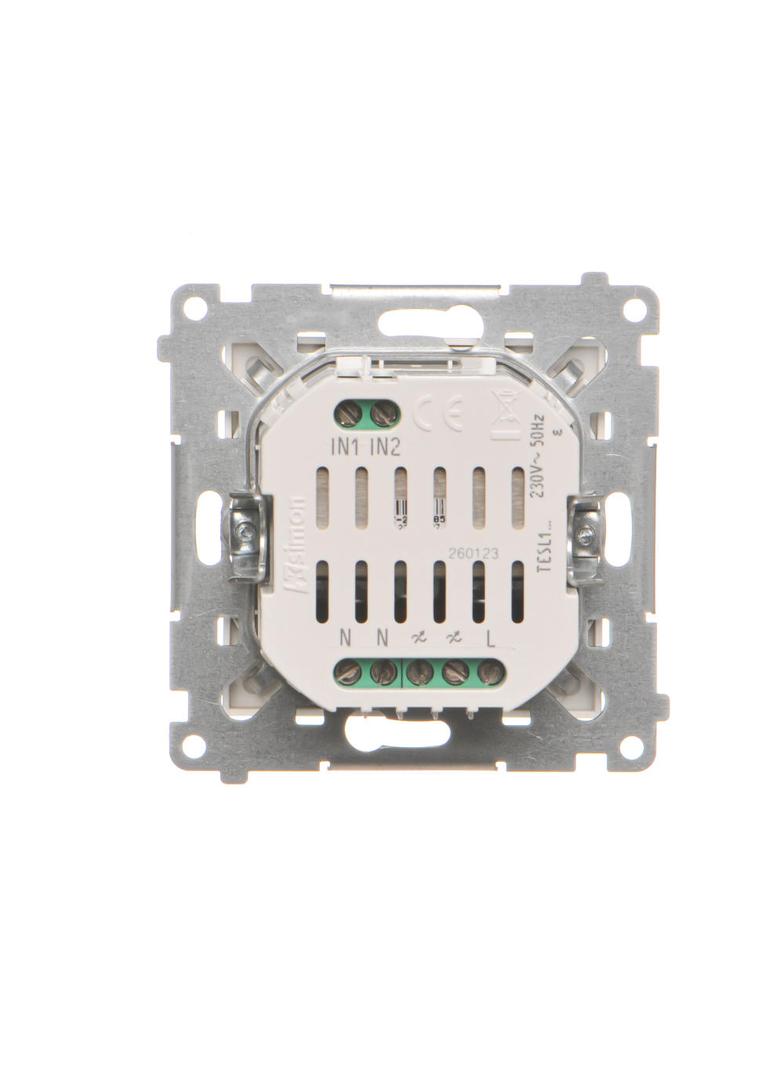 Simon 55 Ściemniacz do LED ściemnialnych klawiszowy Szampański mat