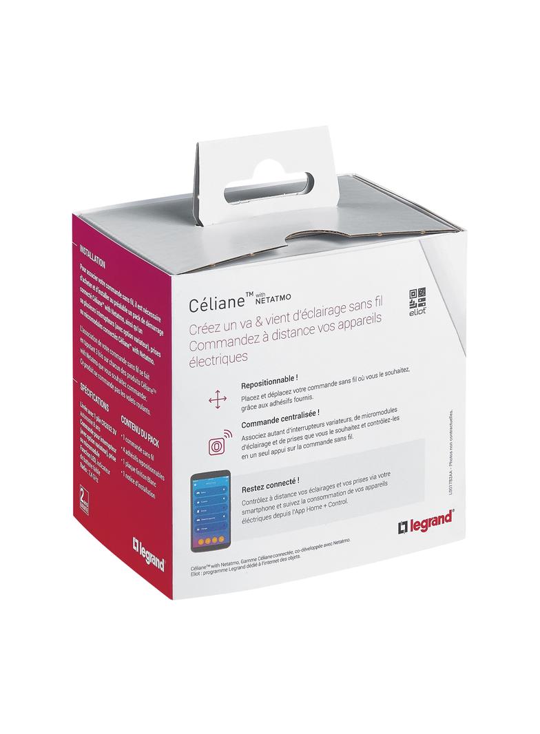CELIANE WITH NETATMO - ŁĄCZNIK BEZPRZEWODOWY OŚWIETLENIA I GNIAZD BIAŁY, Legrand