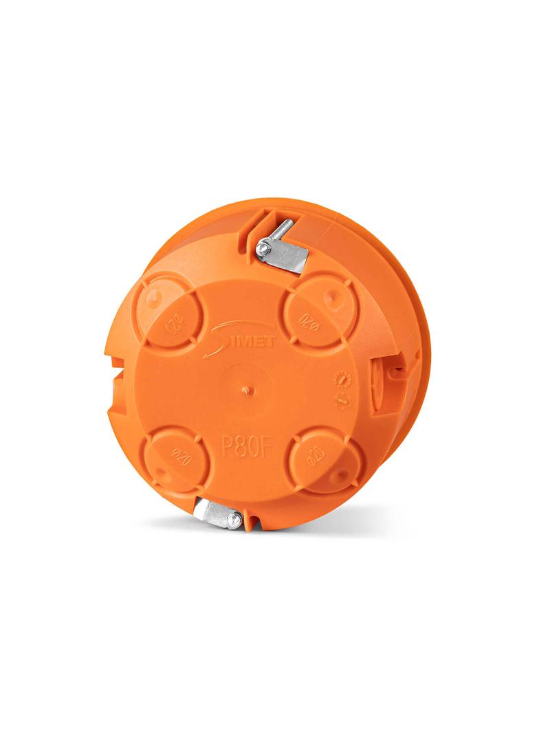 P80F ,  Puszka inst. do pustych ścian z pokr. O 80, pomarańczowy