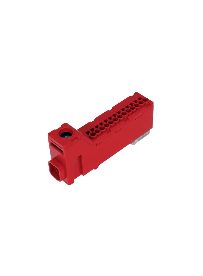 LZB 14/CZ Listwa zaciskowa bezgwintowa LZB czerwona 14-torowa 63A (1x 25mm2 + 13x 2,5mm2) E.4136CZ PAWBOL