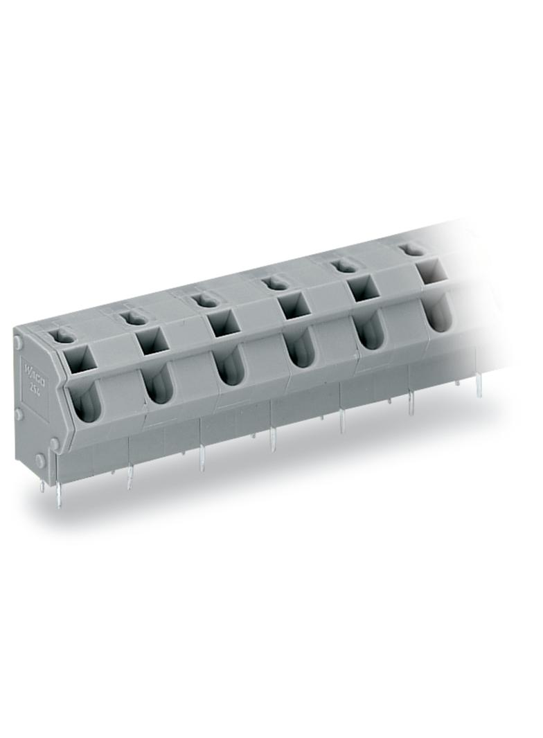 listwa zaciskowa do pł. drukowanych 10-bieg. szara raster 10/10,16 mm