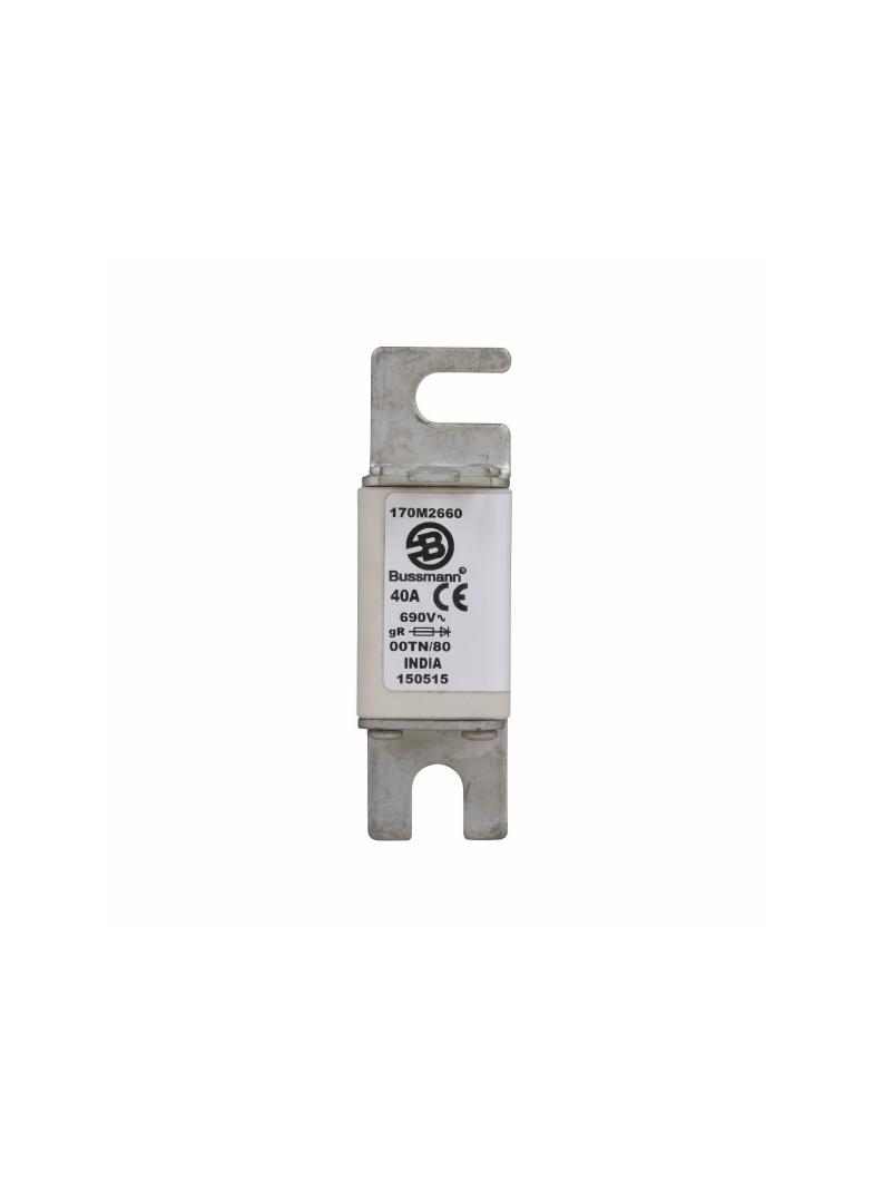 40A 690V gR 00TN/80 TYPE T IND. FUSE Wkładka szybka 40A AC 690V DIN 00 30x67x100 mm gR D 170M2660 EA